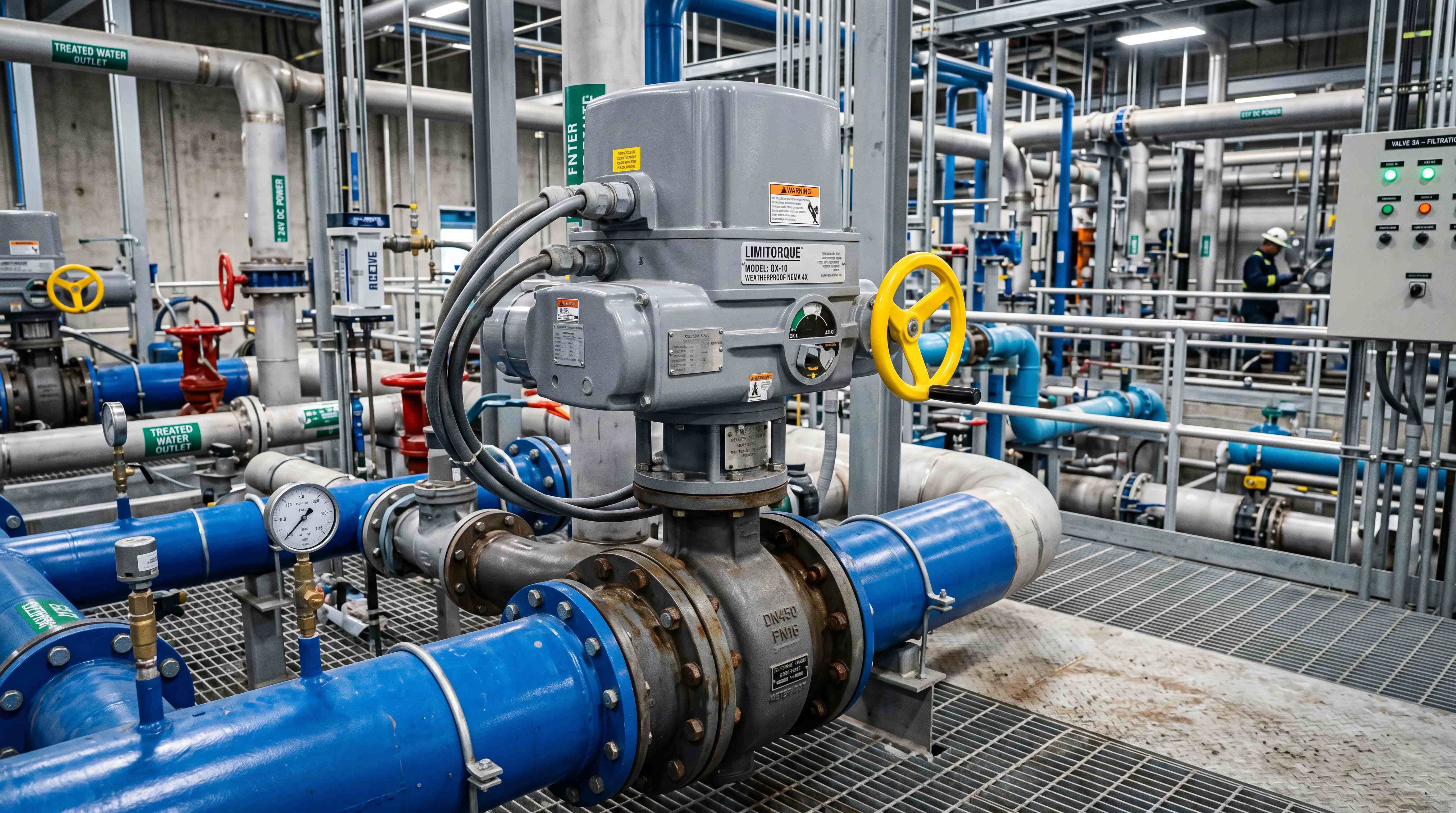 Electric Actuators in Water Treatment, HVAC, Oil & Gas and Chemical Plants